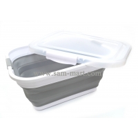  Collapsible TPE/PP Laundry Basket with Lid