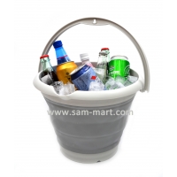 10L (2.6 Gallon) Collapsible TPE/PP Round Bucket 